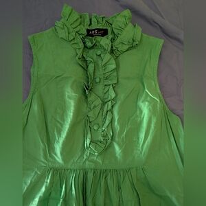 ABS Allen Schwartz Green Cotton Dress
